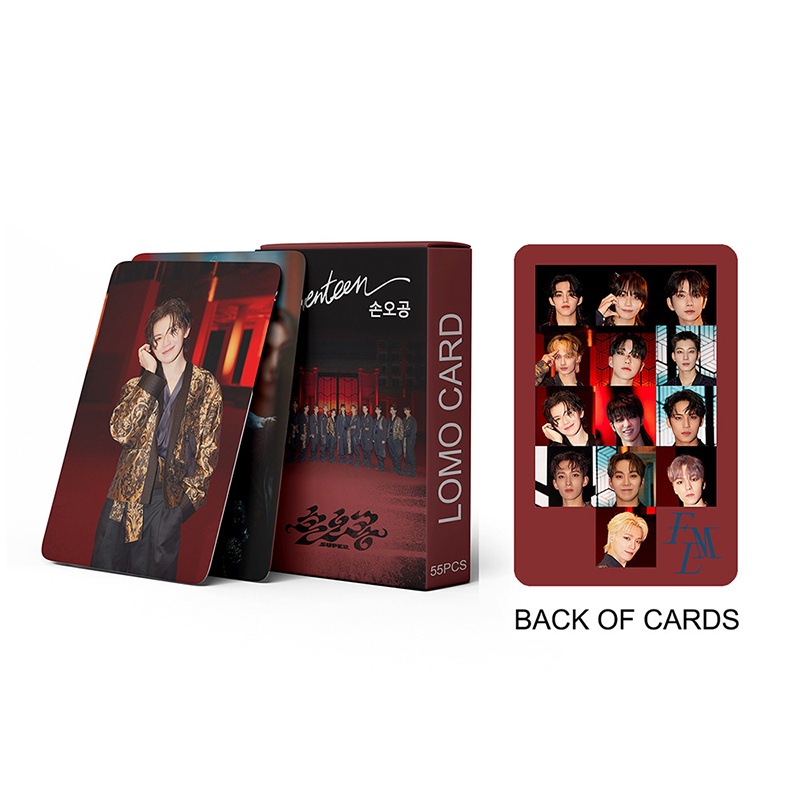 Seventeen LOMO Card Set 55 Tấm Thẻ Ảnh FML SUPER Hình Nhóm Nhạc