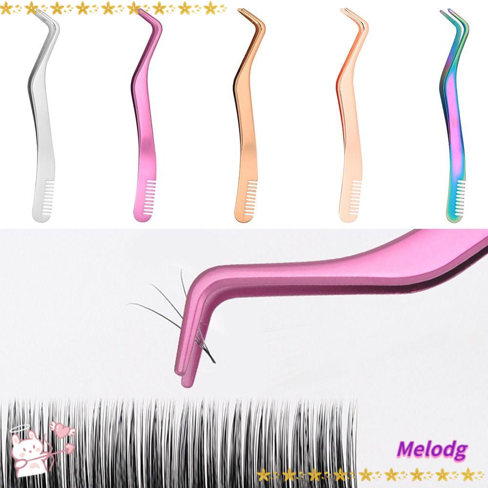 Nhíp Gắn Mi Giả Kèm Lược Bằng Thép Không Gỉ