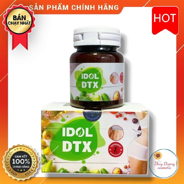 Detox IDOL DTX Rau của quả hỗ trợ giảm cân giảm mỡ bụng thanh lọc cơ thể (60viên)