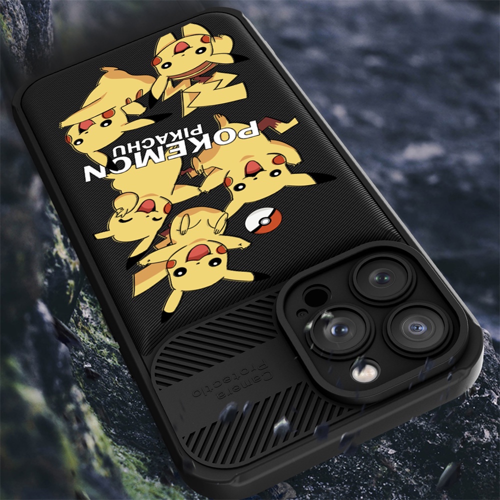 Ốp Điện Thoại Sợi Carbon Hình Pokemon Cho iphone 14 14 Pro MAX 14 MAX 13ProMax 12 12ProMax 11 11Pro 11ProMax X XS MAX XR