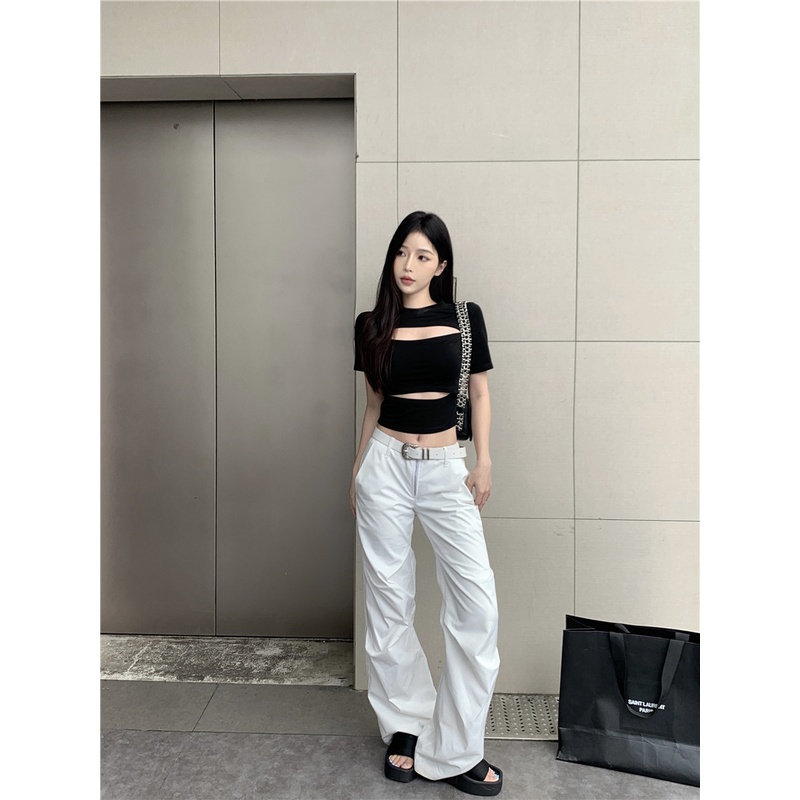 Áo Thun Tay Ngắn Cổ Tròn Thiết Kế Mới Thời Trang Mùa Hè Dành Cho Nữ