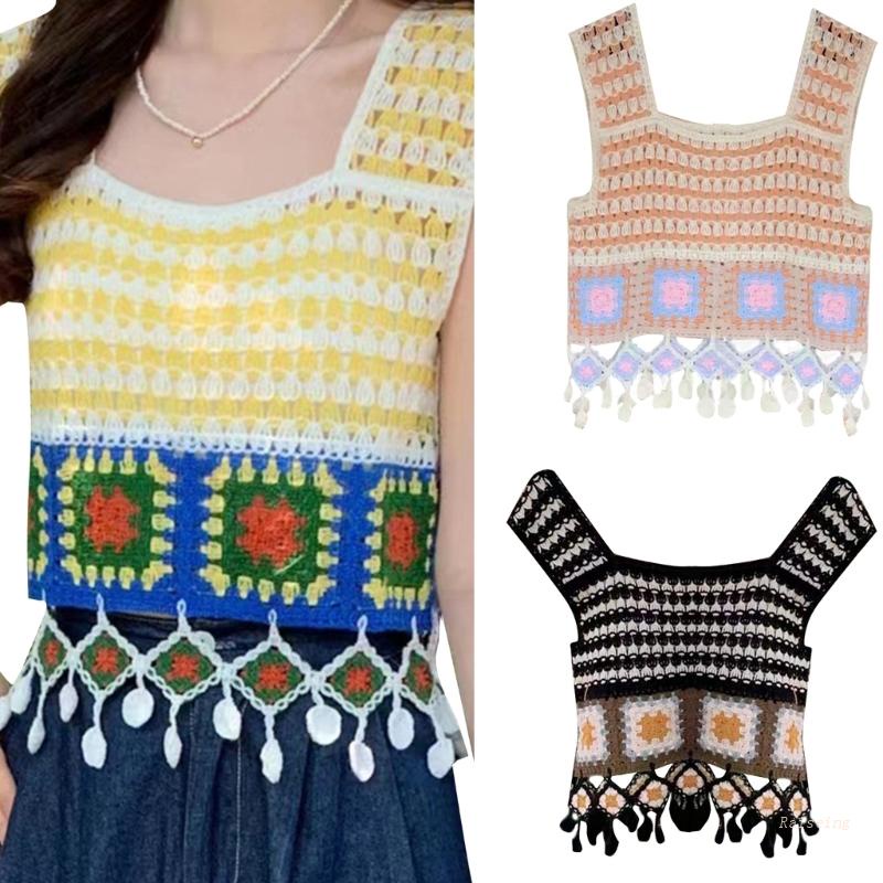 R Áo Dệt Kim Rỗng Màu Trơn Họa Tiết Ngọt Ngào Đáng Yêu Cho Scho