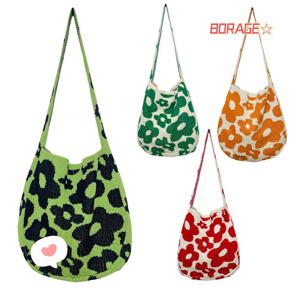 Borag Túi Đeo Vai Dệt Jacquard Họa Tiết Hoa Thời Trang Cho Nữ