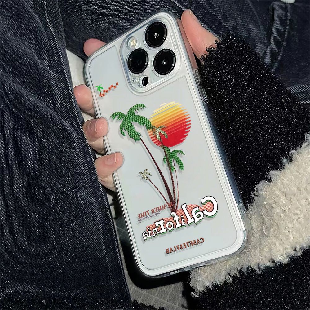 ✅Ốp Điện Thoại Mềm Chống Sốc 13 Phong Cách Đơn Giản Cho iPhone 14proplus 12786In California max11