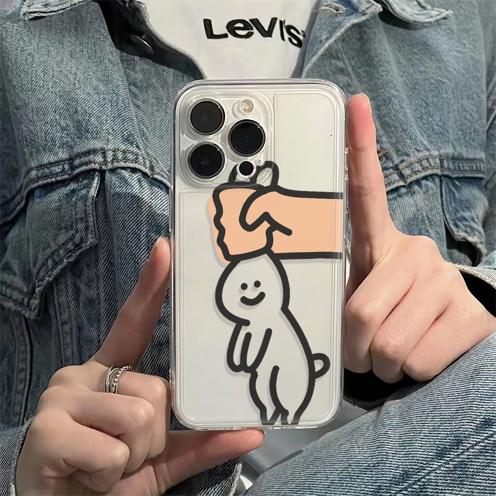 ✅Ốp Điện Thoại Mềm Hình Thỏ Trắng Chống Sốc Cho iPhone12 max7814pro13 6Splus 11