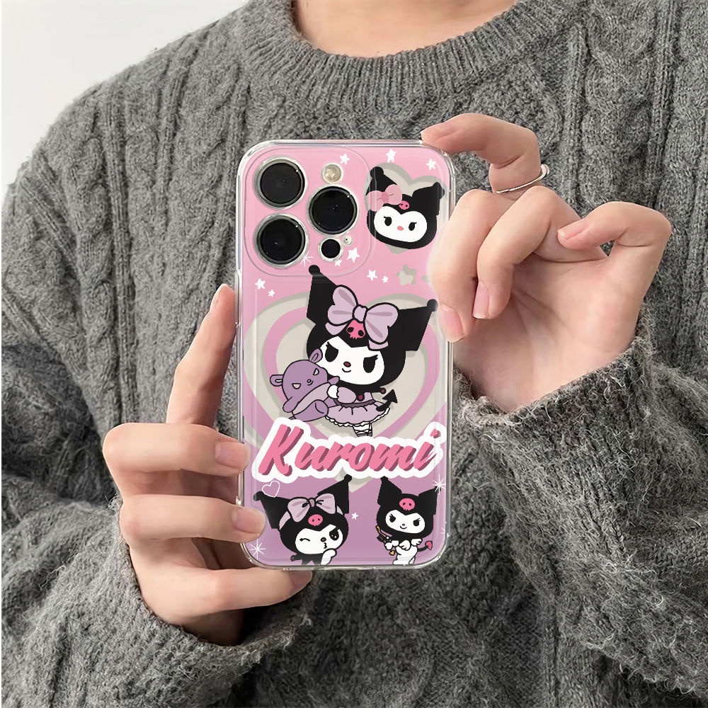 ✅Ốp Điện Thoại Mềm Chống Sốc Phong Cách Kuromi Đơn Giản Cho Iphone 11iPhone12 14Pro6In13 78maxplus ZPPQ
