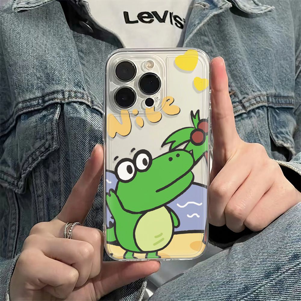 ✅Ốp Điện Thoại Dẻo Họa Tiết Cá Sấu Đơn Giản Chống Sốc Cho iPhone12 max1311 6In7814Pro plus