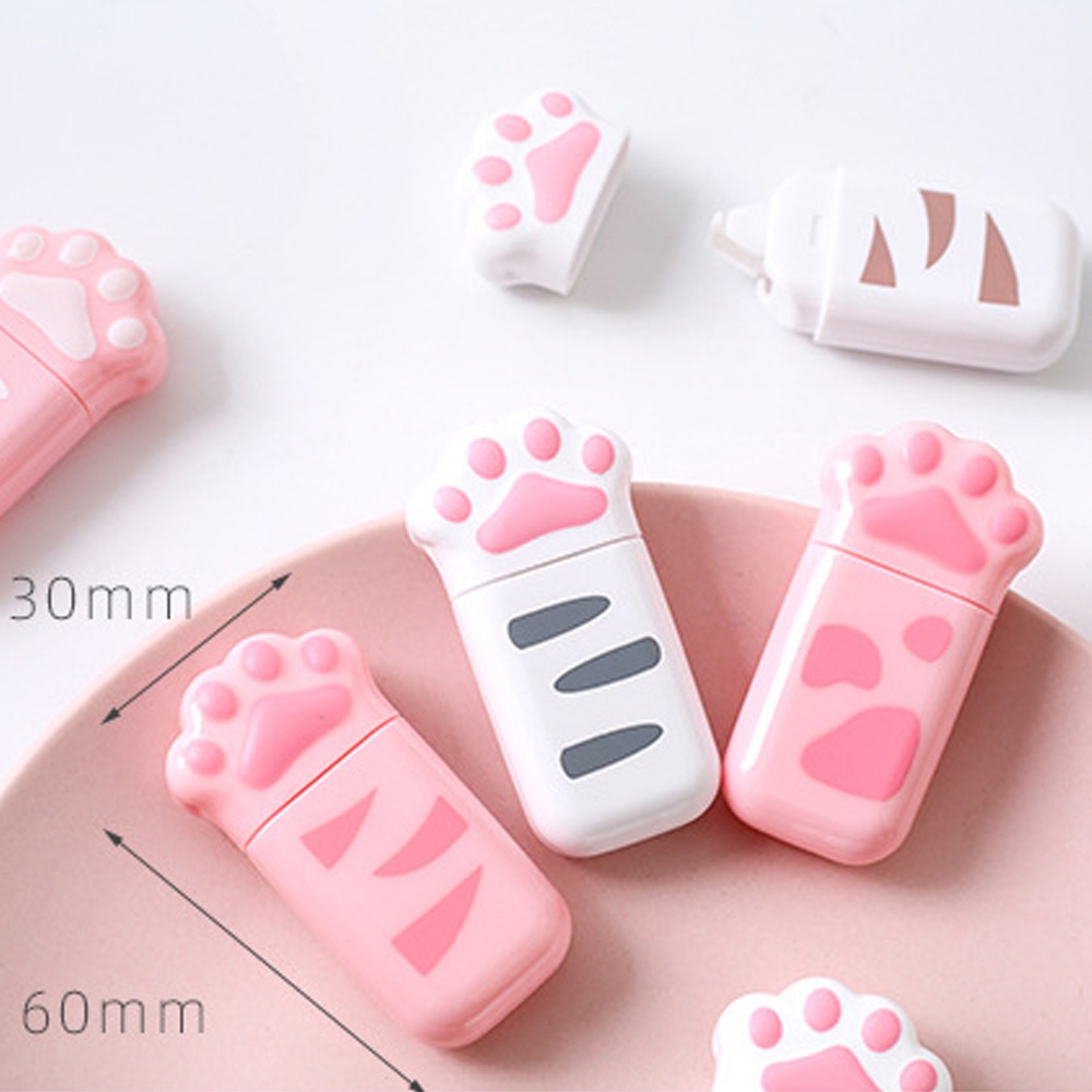 Băng Keo Dán Sửa Chữa Hình Bàn Chân Mèo Dễ Thương 5mm * 6m