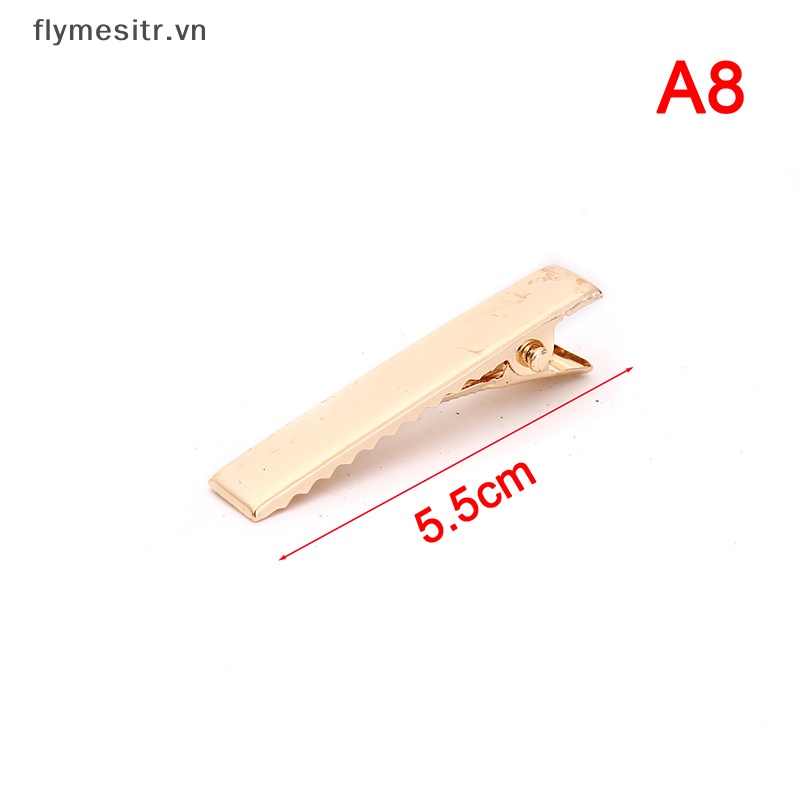 Set 100 Kẹp Tóc Cá Sấu Màu Đen Trơn Thời Trang