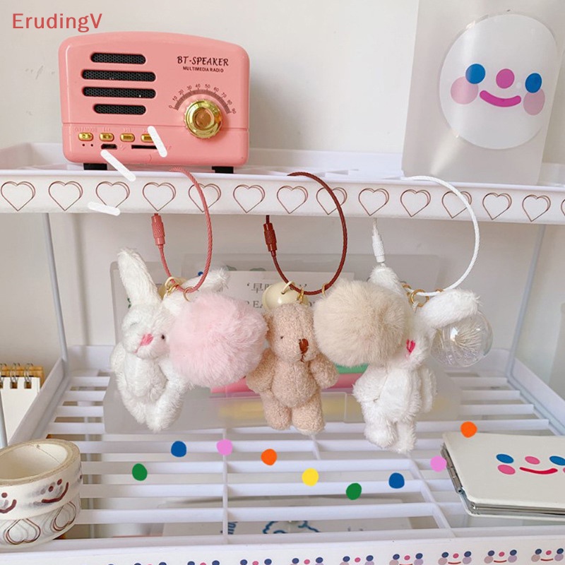 [ErudingV] Móc Chìa Khóa / Điện Thoại Hình Thỏ Nhồi Bông Dễ Thương Thời Trang Hàn Quốc [Mới]