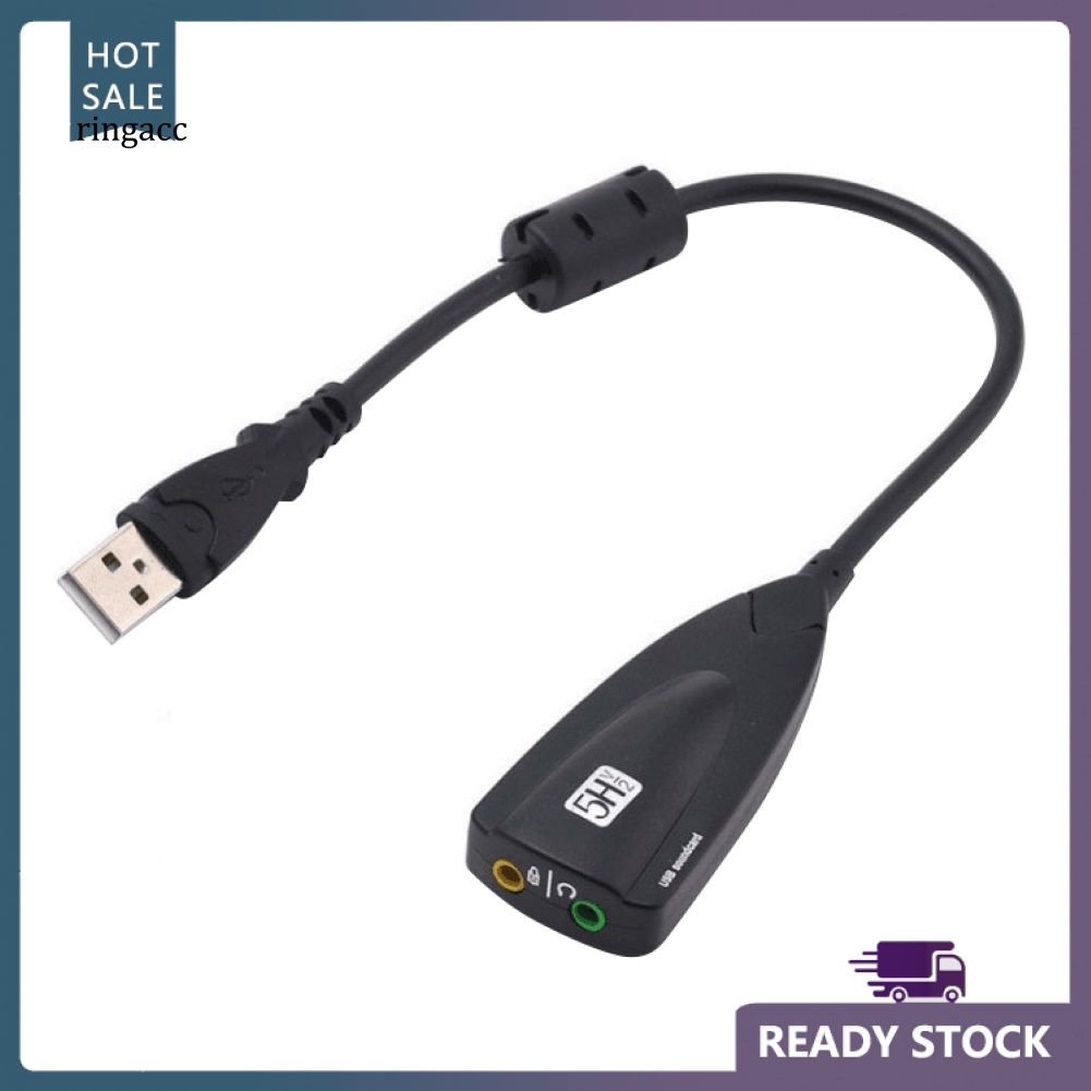 Dây Cáp Chuyển Đổi Thẻ Âm Thanh USB 7.1 Kênh Cho PC Laptop