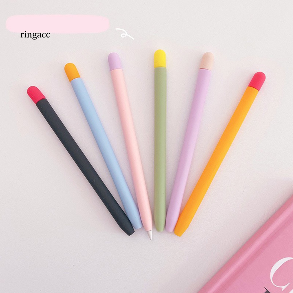Vỏ Bảo Vệ Bút Cảm Ứng Apple Pencil 2 Bằng Silicon Chống Trượt Phối Màu Độc Đáo Thời Trang