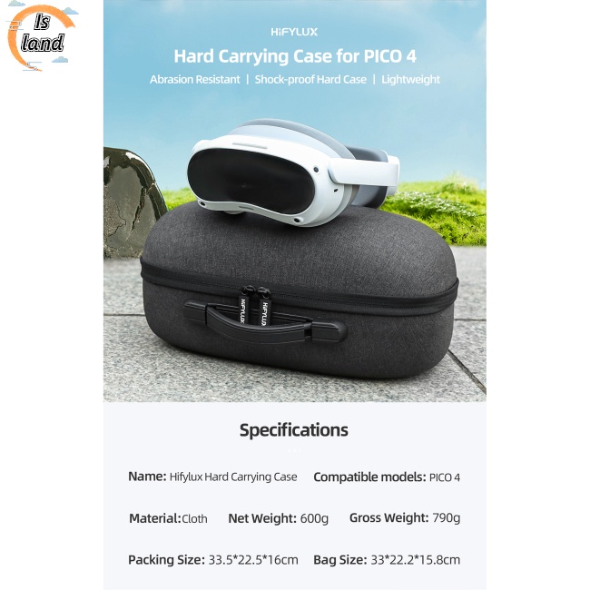 Túi Đựng Bảo Vệ Mắt Kính Thực Tế Ảo Pico 4 Vr Cứng Cáp Chống Thấm Nước Nhỏ Gọn Dành Cho Đi Du Lịch