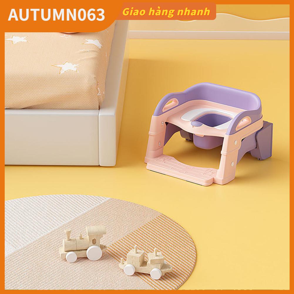 Bô Đa Năng Đào Tạo Ghế Ngồi Vệ Sinh Có Bậc Thang Tay Cầm Thể Gập Lại Tập Cho Trẻ Em Autumn063
