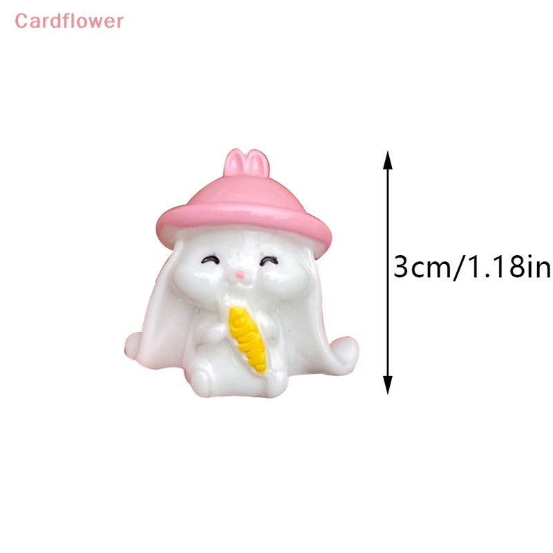 Bộ 2 Đồ trang trí Cún / Thỏ Dạ Quang Mini Trang Trí Tiểu Cảnh Mới