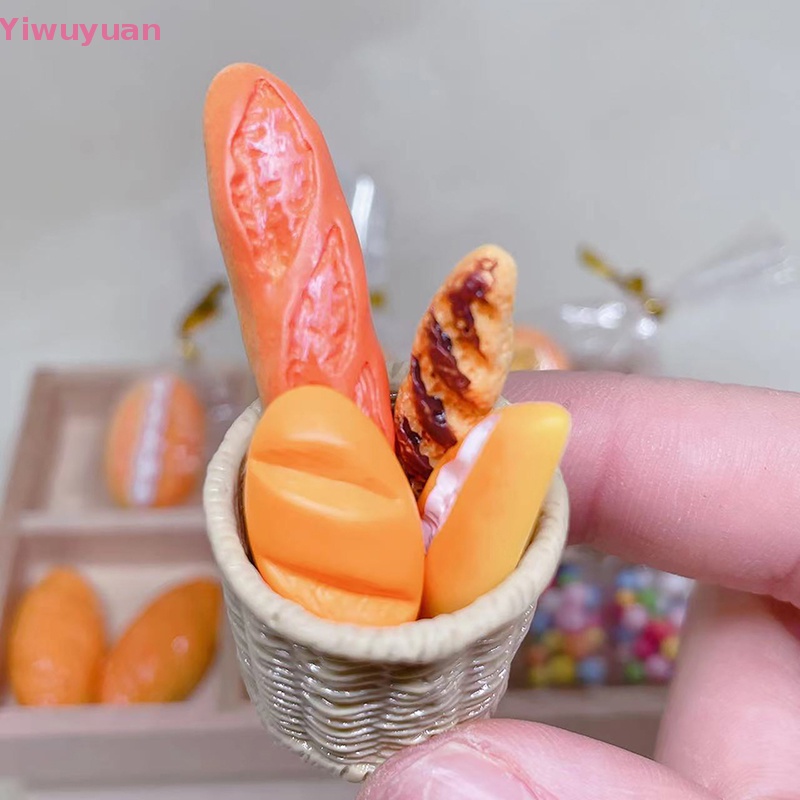 Bộ 4 / 5 Bánh Mì Đồ Chơi Trang Trí Nhà Búp Bê Tỉ Lệ 1: 12 Mới