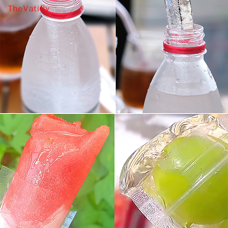 Bộ 20 Khuôn Làm Kem Que Dùng Một Lần Kèm Phễu