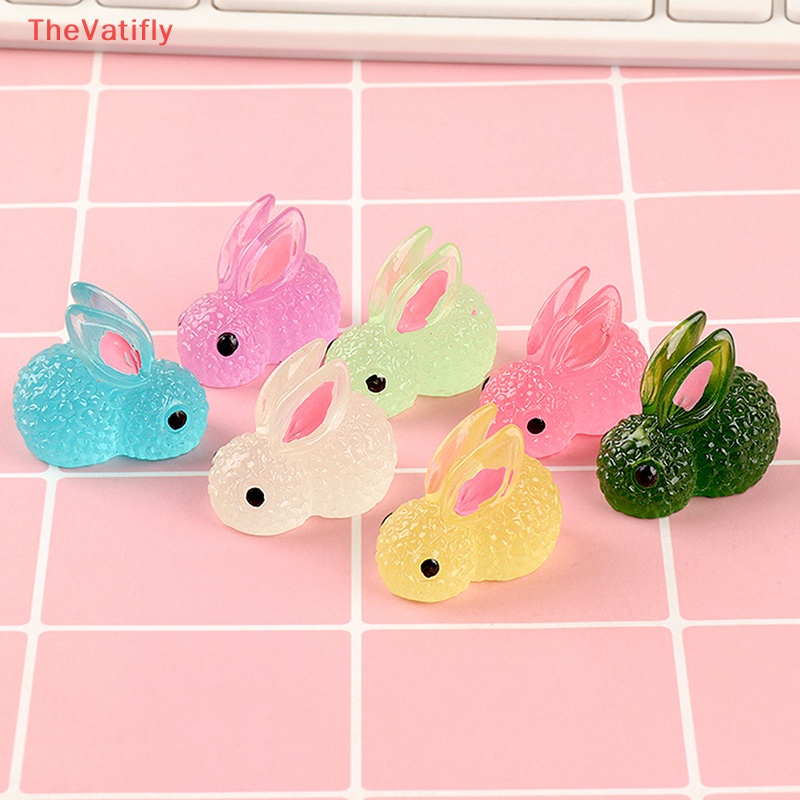 [Thevalifly] Mô Hình Gà Con Bằng Nhựa Resin Dạ Quang Mini Dễ Thương Trang Trí Bảng Điều Khiển Xe Hơi / Nhà Cửa / Sân Vườn