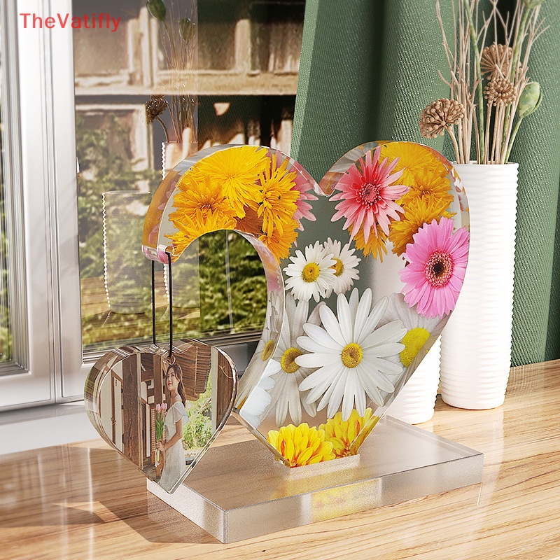 Khuôn Silicone Làm Khung Ảnh [Thevalifly] Với Đế Bán Vĩnh Viễn Hình Trái Tim Bán Chạy