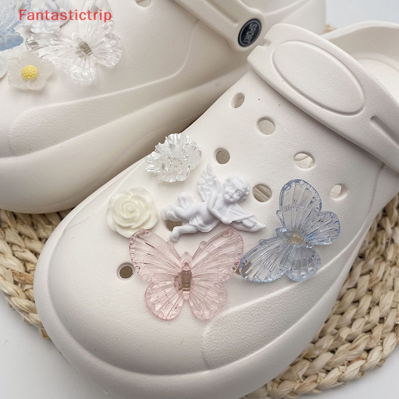 [Fantastictrip] Phụ Kiện Lỗ Giày Có Thể Tháo Rời Hình Thiên Thần Tối Diy Mới