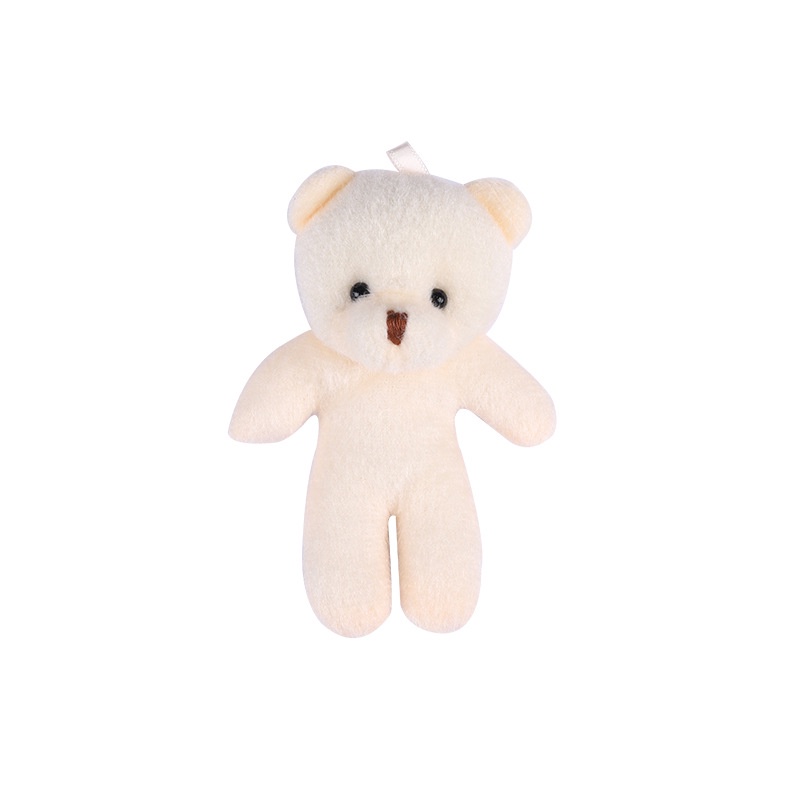 1 Móc Khóa Gấu Teddy Nhồi Bông Mini Mềm Mại Đáng Yêu