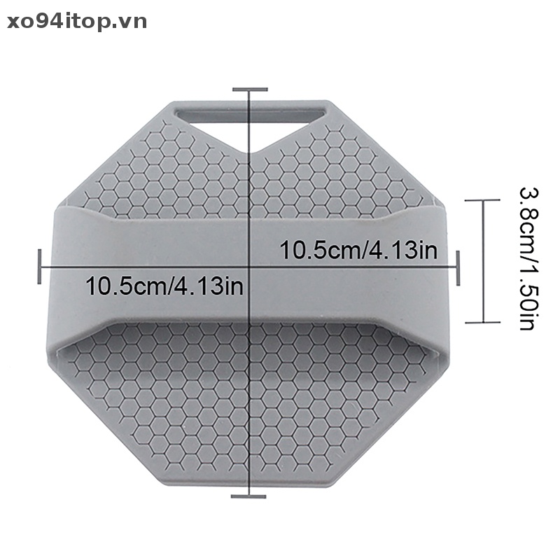Xoitop 1 Bàn Chải Chà Cơ Thể Bằng Silicon Đa Giác Có Tay Cầm Tiện Dụng