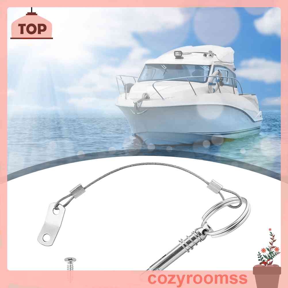 Chốt Bản Lề Bằng Thép Không Gỉ Tháo Gỡ Nhanh Kèm Dây Buộc Cho Tàu Thuyền