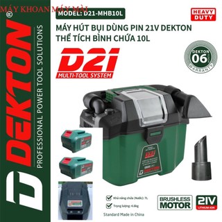 Máy hút bụi dùng pin dekton 21v d21-mhb10l mẫu mới máy khoan máy mài