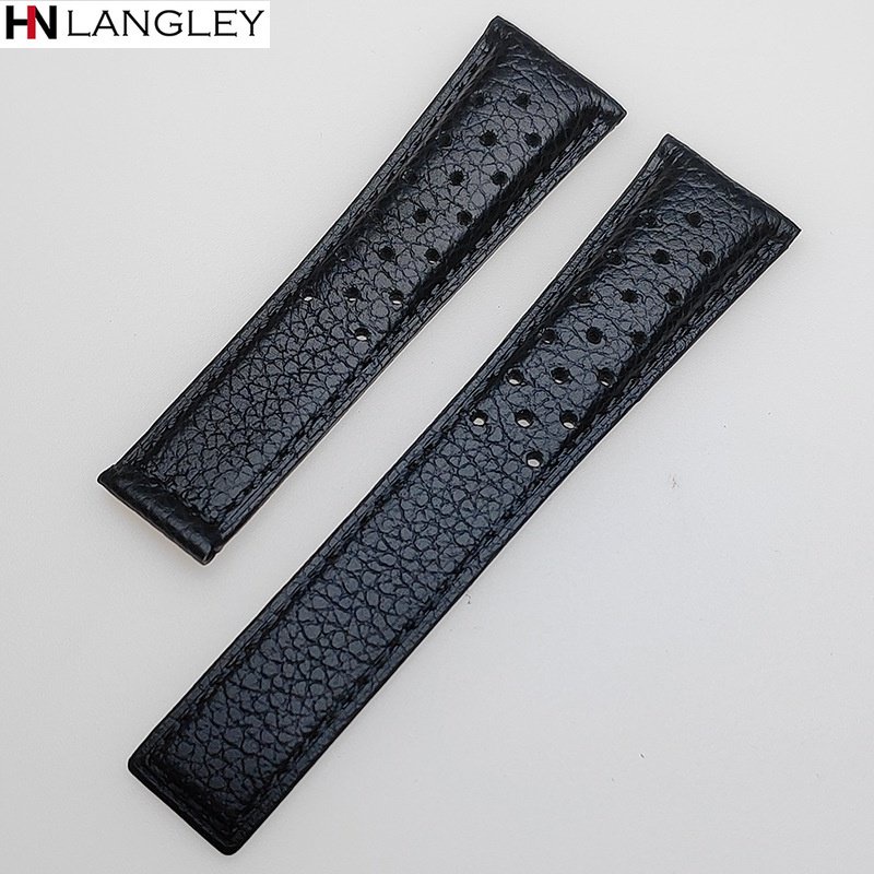 Dây Đeo Bằng Da Bò Thật 22mm Cho Đồng Hồ Heuer Carrera Lặn Biển Monaco F1