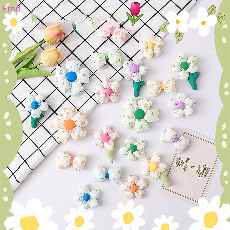 {Ffsd} Ghim Cài Áo Cardigan Trang Trí Túi Xách Hình Hoa Tulip Thắt Nơ Cá Tính Dễ Thương