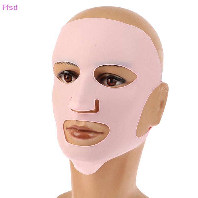 {Ffsd} Mặt Nạ Silicone Đeo Tai Làm Săn Chắc Da Chống Nếp Nhăn Tạo Khuôn Mặt Chữ V Có Thể Tái Sử Dụng