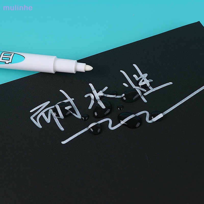 1 / 3 Bút Lông Màu Trắng Ngòi 1mm Chống Thấm Nước