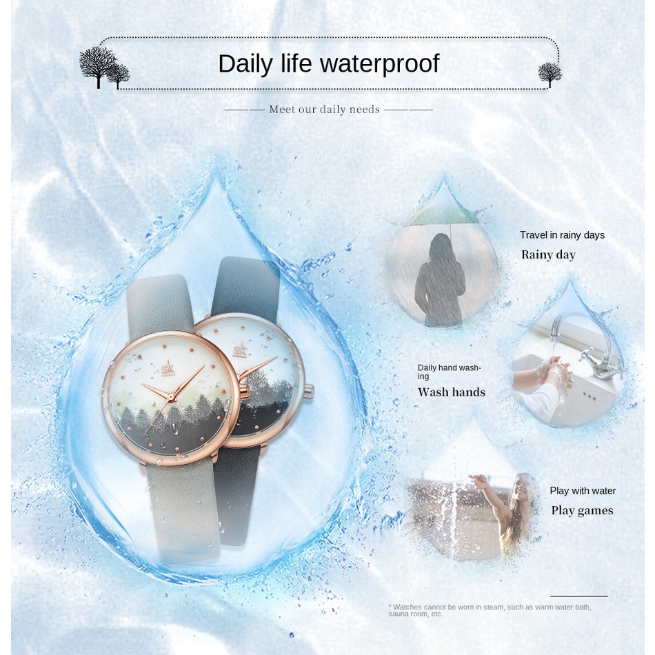 Đồng Hồ Đeo Tay Mặt Tròn Đính Đá Thời Trang Cho Nữ