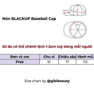 Nón BLACKUP Cotton Baseball Cap