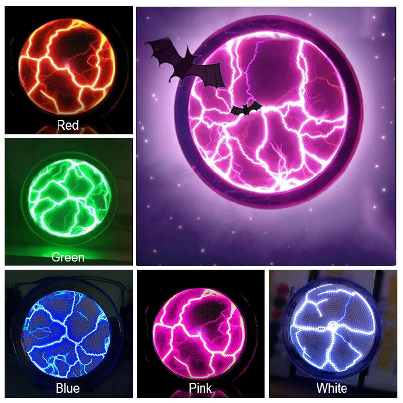 Mengqi Mini Fancy Pocket Plasma Disk Sensor Lighting Plate Respond To Voice Music Party