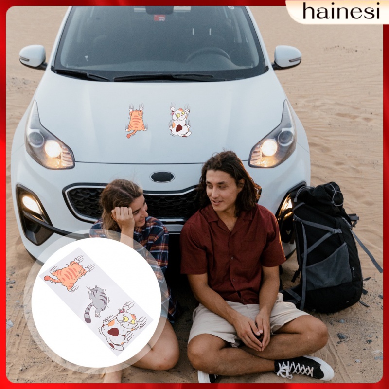 Set 3 Miếng Dán Trang Trí Xe Hơi Chống Trầy Xước Dành Cho Nữ