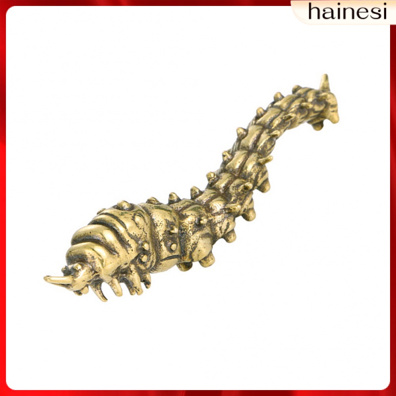 Mô Hình Con Sâu Bằng Đồng Thau Để Bàn Trang Trí