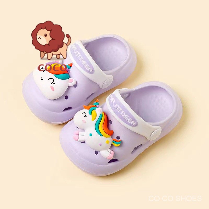 Dép Sandal Xỏ Ngón Chống Trượt Họa Tiết Hoạt Hình Thời Trang Mùa Hè Cho Bé Trai Và Gái