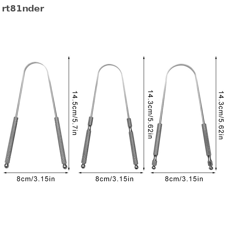 1 Dụng Cụ Nạo Làm Sạch Lưỡi Bằng Thép Không Gỉ Chất Lượng Cao