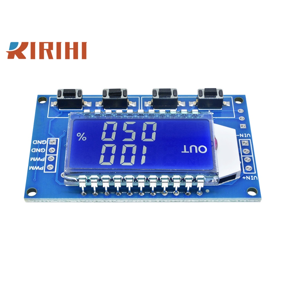 RIRIHI Thiết bị điều chỉnh tần số 1 kênh PWM màn hình LCD