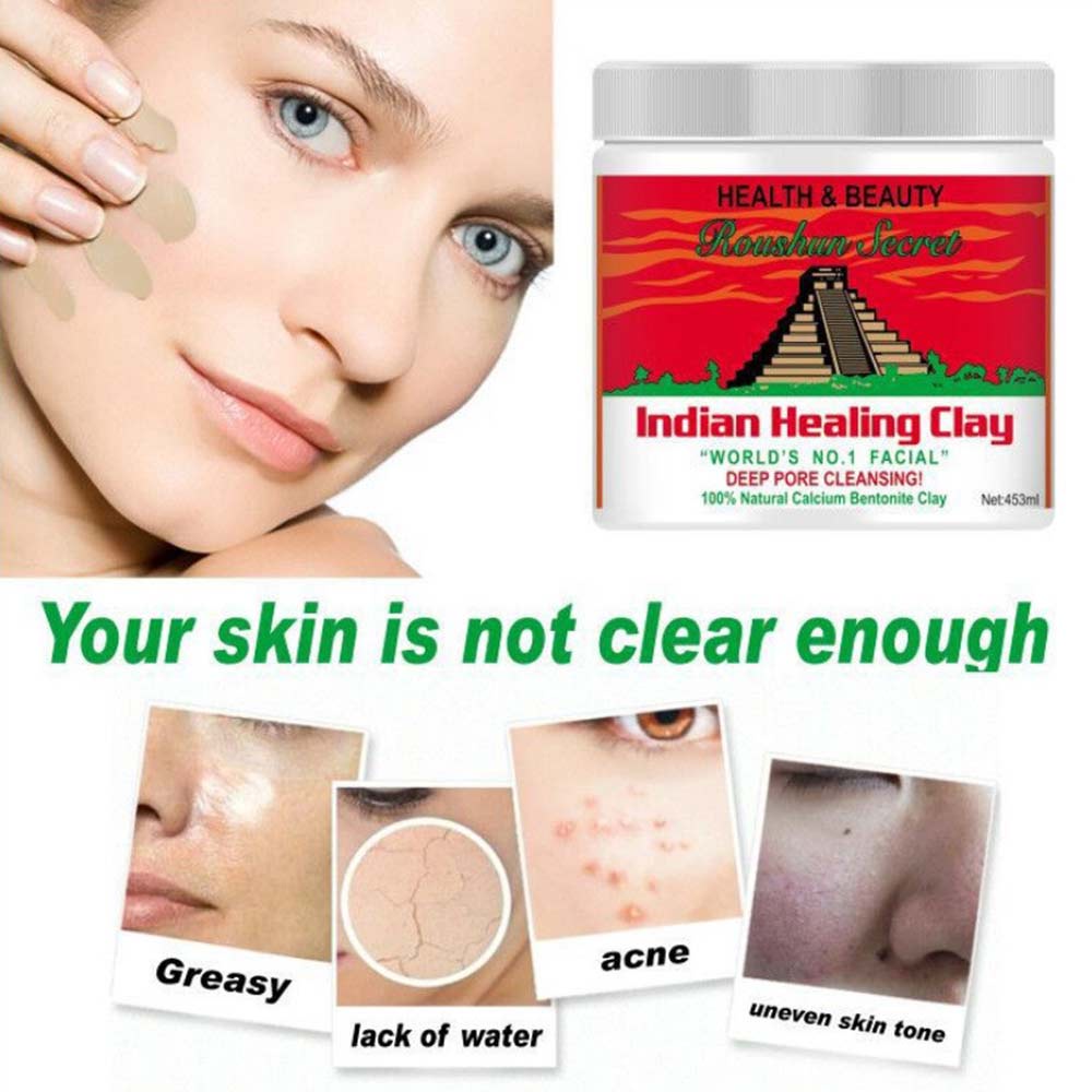 Aztec Secret - Indian Healing Clay - 1 lb , Deep Pore Cleansing Facial & Body Mask, Natural Calcium Bentonite Clay