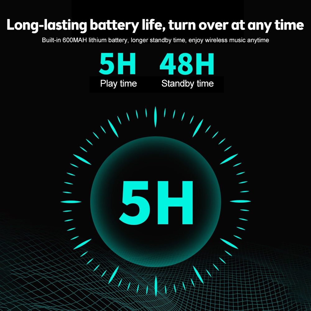 Loa Bluetooth Không Dây Âm Thanh Siêu Trầm 3D Hỗ Trợ Thẻ TF / Đài FM Và Phụ Kiện Đen