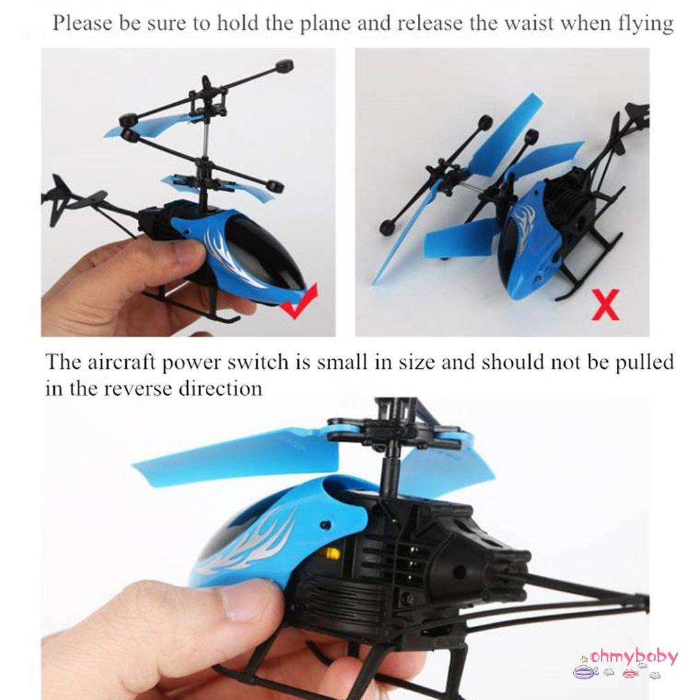 [OMB] Bay Mini Hướng Dẫn Máy Điều Khiển Từ Xa Trực Thăng Trẻ Em Nhựa Đèn Nhấp Nháy Đỏ Đồ Chơi [Z/16]