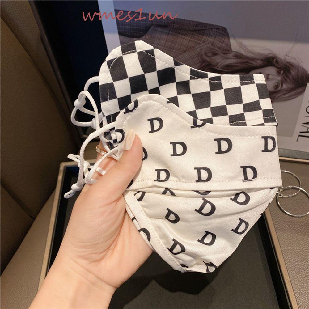 Khẩu Trang Chống Nắng Và Tia UV Bằng Lụa Lạnh WMES15H Bảo Vệ Mắt Dành Cho Bạn Nữ Khi Đi Xe Đạp Ngoài Trời