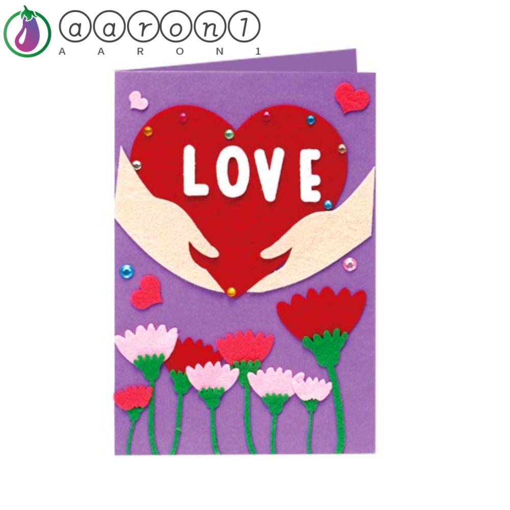 Aaron1 Thiệp Chúc Mừng Ngày Của Mẹ Bằng Vải Không Dệt Thủ Công DIY