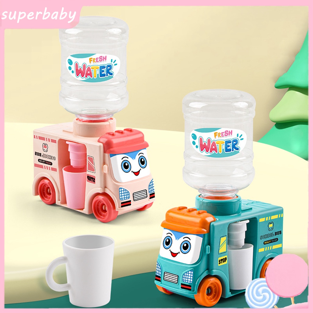 Đồ Chơi Xe Buýt Phun Nước Mini 2 Trong 1 Vui Nhộn Cho Bé