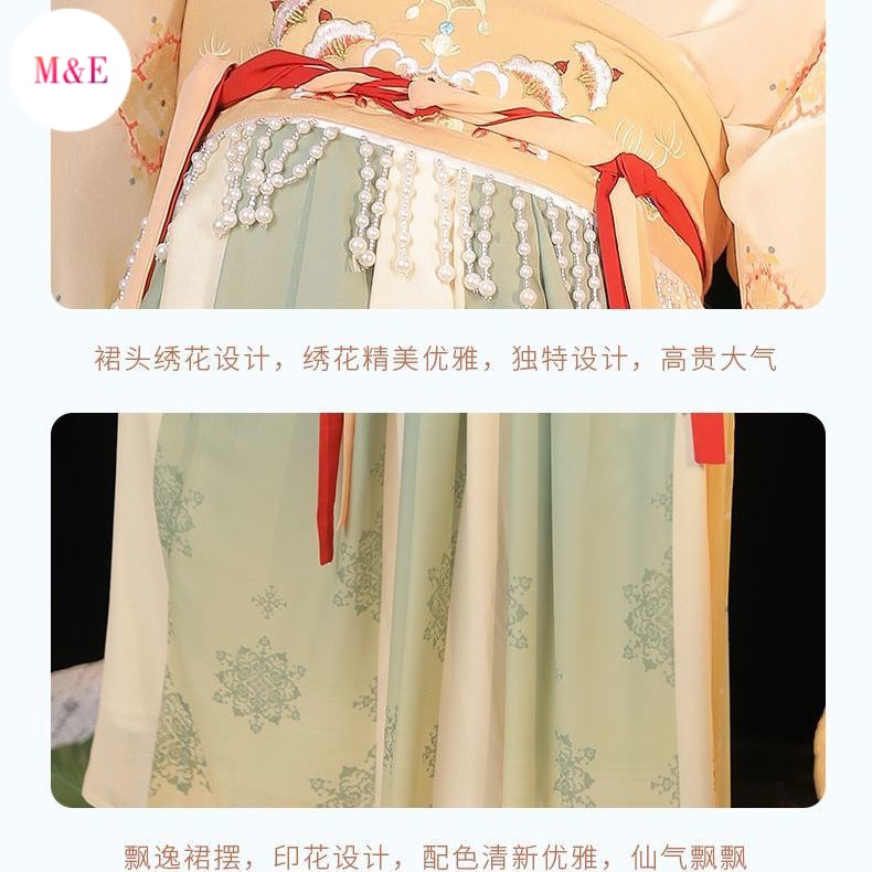M &amp; E Yuanshan Edai Đầm Hán Phục Phong Cách Trung Hoa Cổ Điển Thời Trang Xuân Hè 2023 Mới Cho Nữ