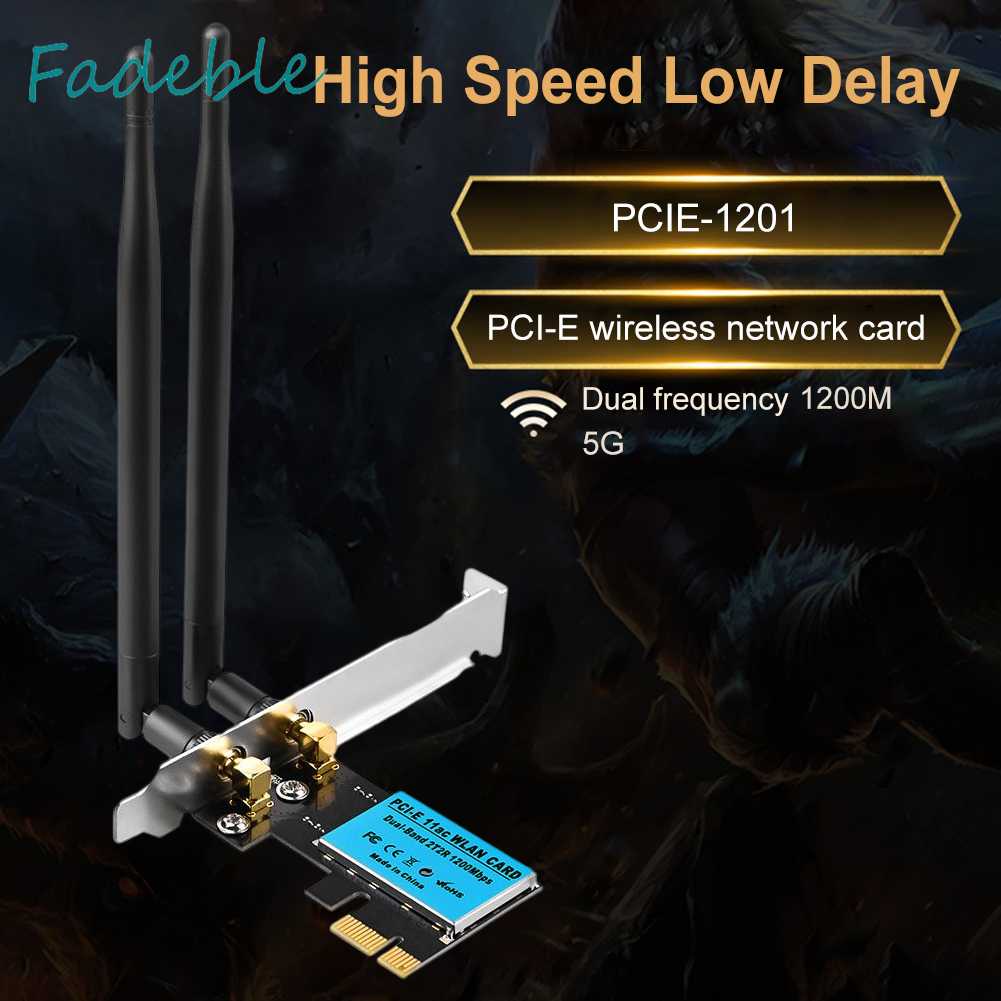 Thẻ Mạng WiFi Băng Tần Kép 2.4GHz / 5GHz Cho Máy Tính