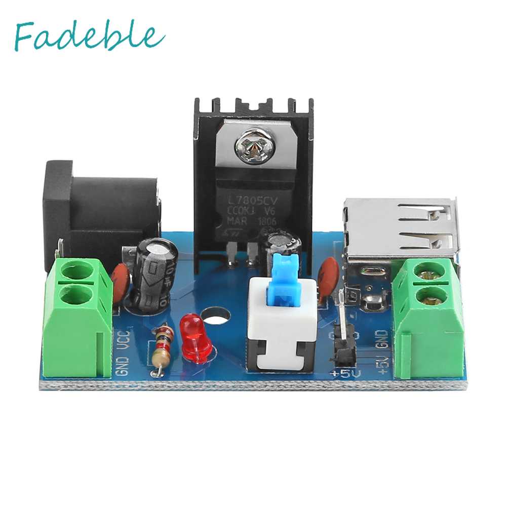 Mô Đun Chuyển Đổi Nguồn Điện 7-15V 9V 12V Sang 5V 2A L7805