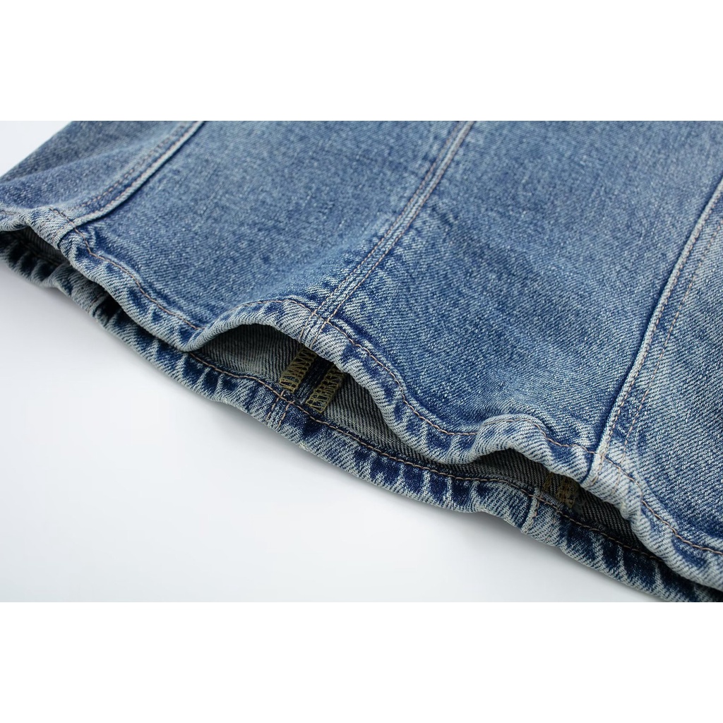 Uibey Áo Vest Cao Bồi Tự Cách Ly Cổ Chéo 8540